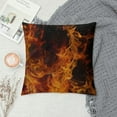 thumbnail image 2 of BCIIG Cotton Linen Pillow Covers Simple and Cool Flame Throw Pillow Covers Cases for Couch Sofa Bed Home Decor 18 X 18 Inches, 2 of 5