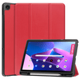 thumbnail image 1 of For Compatible Lenovo Tab M10 Plus Tablet Cover 10.6" Slim Tri-Fold Stand Smart Cover, Multi-View Stand soft shell Folio Cover Auto Sleep/Wake Protection Red, 1 of 4