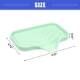thumbnail image 4 of Vocoste Soap Dish Keep Soap Dry for Bathroom Kitchen Silicone Light Green 13.5x10.5cm, 4 of 7