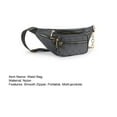 thumbnail image 4 of huanledash Waist Bag Multi-pockets Zipper Large Capacity Adjustable Strap Waterproof Nylon Women Fanny Pack Crossbody Chest Bag Outdoor Use, 4 of 7