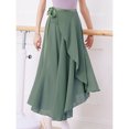 thumbnail image 5 of Elegant Sheer Ballet Wrap Skirt Adjustable Tie Waist Dancewear for Women Dance Swing Long Skirts Gymnastic Over Scarf, 5 of 9