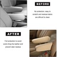 thumbnail image 6 of NOGIS 2 PCS Car Front Seat Armrest Covers, Soft Elastic Fabric Auto Arm Rest Protector, Breathable Front Seat Armrest Cover Replacement, Universal Vehicle Interior Decor Accessories (Beige), 6 of 6