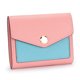 thumbnail image 3 of Carteras de piel de vaca suave de lujo para mujer, tarjeteros funcionales cortos con tres pliegues a la moda, con múltiples bolsillos, bonitos monederos de uso diario para mujer, 3 of 5