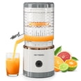 thumbnail image 3 of Sunvivi Electric Citrus Juicer with USB Cable & Cleaning Brush, Rechargeable Juicer Machine, Easy to Clean Portable Juicer Squeezer for Fresh Orange, Lemon, Lime, Kiwi, White + Grey, 3 of 10