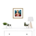 thumbnail image 2 of Baldung Virgin Queen Suckling Christ Painting 8X8 Inch Square Wooden Framed Wall Art Print Picture with Mount, 2 of 4
