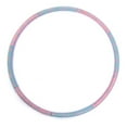 thumbnail image 2 of Aro de fitness con peso, 6 secciones, desmontable, bicolor, para adelgazar abdomen y cintura, azul y rosa, 2 of 13