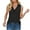 Black, variant on Mrat Camisole with Built In Bra Women's Fashion Short Sleeve V-Neck Tops Working Uniform Printing Pocket Blouse Tops Womens Plus Size Tank Tops S-480 Black S