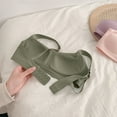 thumbnail image 3 of Qarigey Sujetador sin costuras Sujetador Ropa interior Empuje Lencería Dama Sexy Íntimos Acolchado Libre Comodidad Inalámbrico Deporte Ropa interior verde matcha Qarigey  AP016889-04, 3 of 6