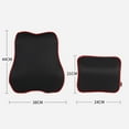 thumbnail image 5 of SPRING PARK 2Pcs/Set Pillow Lumbar Support Ergonomic Memory Cotton Seat Back Rest Cushion for Car, 5 of 7