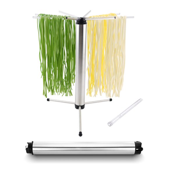 Estante de secado de pasta KITCHENDAO plegable de acero inoxidable