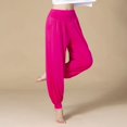 thumbnail image 5 of Alta calidad verano cintura alta suelta transpirable cómodo Color sólido moda danza Yoga pantalones de Yoga para interiores pantalones de baile, 5 of 5