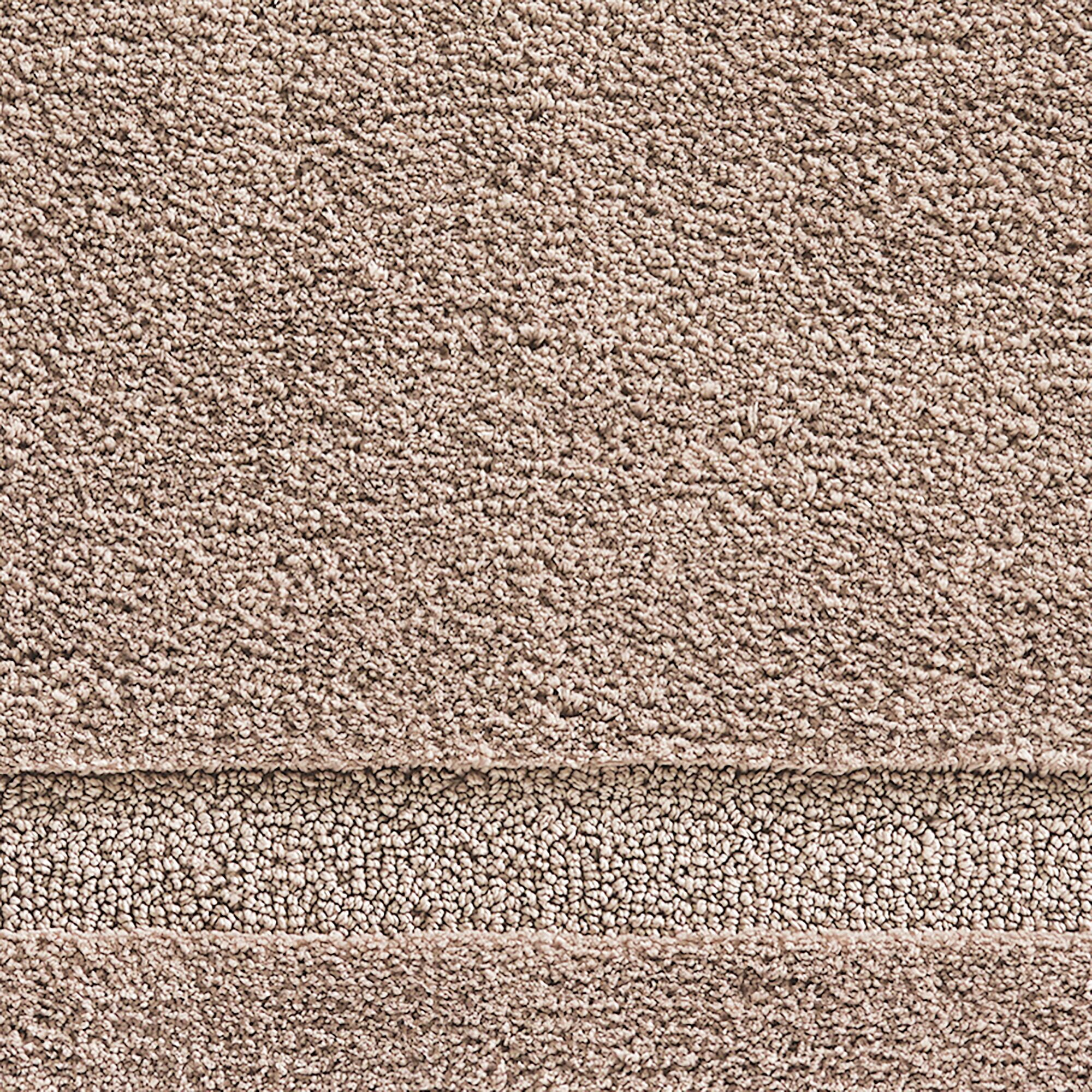 mDesign Microfiber Bath Mats - 3 Piece Bathroom Rugs - Set of 3 - Linen/Tan