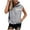 1-Gray, variant on Tops for Women under $5 Sleeveless Printed Pocket Hat Rope Hooded Sweatshirt Top Gray