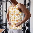 thumbnail image 5 of Balery bunny in Easter eggs Pattern Men's Workout Tank Top Gym Muscle Tee Fitness Bodybuilding Sleeveless T Shirt Quick Dry Fit Muscle Tank Top Slim-Fit Tank-3X-Large, 5 of 7