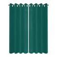 thumbnail image 2 of Outdoor Curtains for Patio Emerald Green Solid Color Waterproof Privacy Outside Curtains with Tiebacks Grommet Top Pergola Curtains for Porch Cabana Gazebo 2 Panels, 54x84 inch, 2 of 7