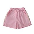 thumbnail image 2 of Girls Floral Lace Trim Shorts Casual Summer Short Pants Plus Size High Waist Drawstring Dressy Trousers Trendy Beach, 2 of 7