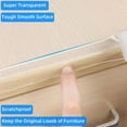 thumbnail image 4 of Clear Edge Protector Strip, 1.57in x 9.84FT, Sharp Edge Wrap Cover Tape, Self Adhesive Protective Bumper Guards for Cabinet Door Desk Glass Table Bed Furniture, Kitchen Countertop, Waterproof, 4 of 14