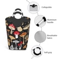 thumbnail image 4 of Bingfone Various Mushrooms Laundry Hamper,Large Canvas Fabric Lightweight Storage Basket Toy Organizer Dirty Clothes Collapsible, 4 of 6