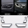 thumbnail image 1 of Seat Adjust Button Sticker Cover For Mercedes-Benz E C class W212 218 CLS GL, 1 of 6