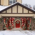 thumbnail image 4 of Christmas Garage Door Banner 7x16 ft, Vintage Believe Train Garage Door Cover with Polar Express Santa, Large Outdoor Wall Decor for Xmas Eve Holiday Backdrop, 4 of 5