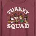 thumbnail image 3 of Peanuts - Turkey Squad - Women's Lightweight French Terry Long Sleeve Shirt, 3 of 6