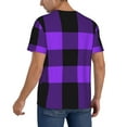 thumbnail image 5 of Haiem Hip Hop Hipster Baseball Jersey Button Down Shirts Sports Uniforms Men Women Jersey(Purple Buffalo Plaid,Medium), 5 of 9