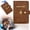 Brown, variant on Red Passport Wallets Travel Holder Set, Honeymoon Gift, Matching Passport Holder For Wedding Bridal Shower, Storing Student Documents