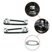 BIBABLYKE 2PCS Set 2GT Aluminum Timing Pulley 20&36 Teeth 6.35mm Bore Synchronous Wheel with 2PCS Length 200mm Width 6mm Belt