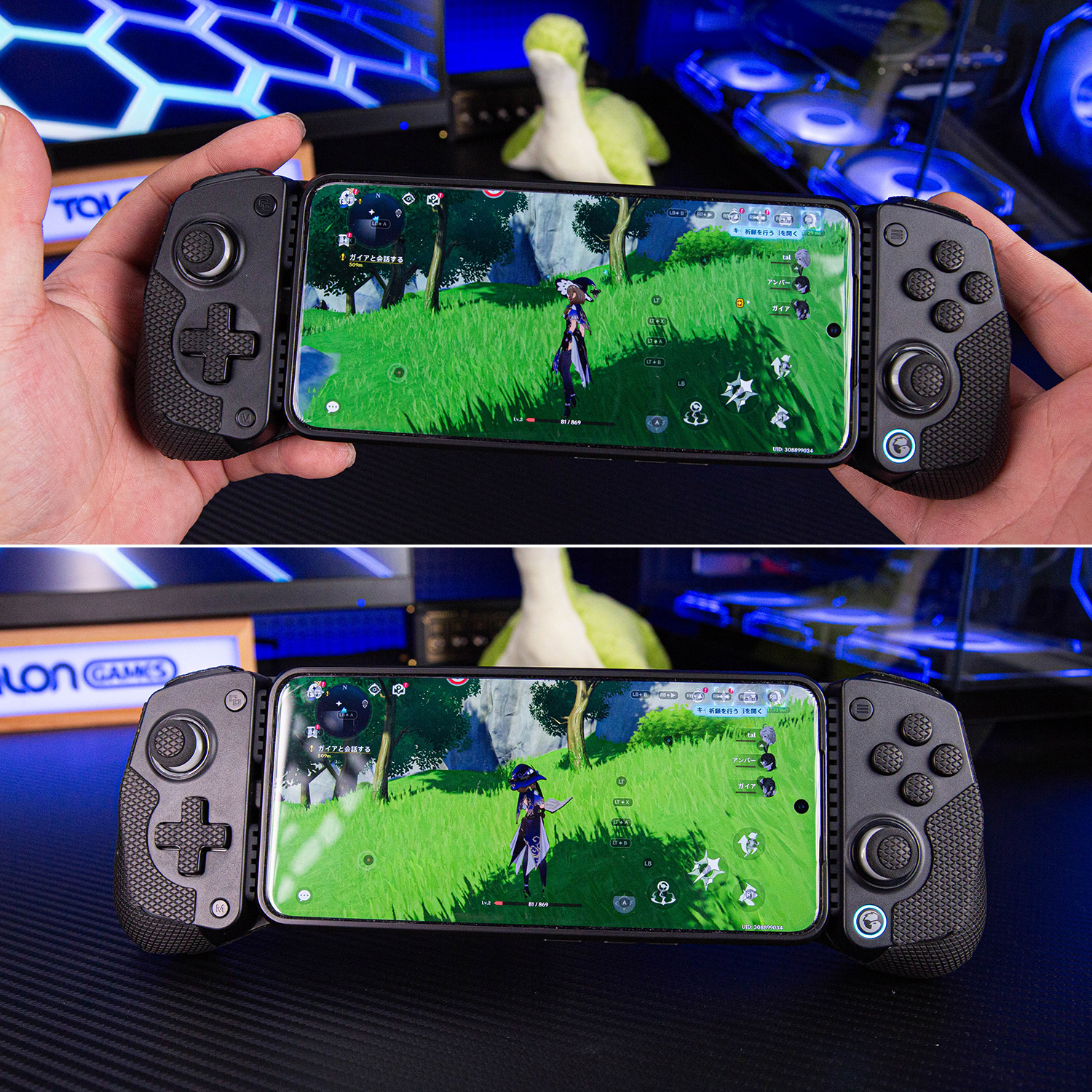 TALONGAMES Cinta Antideslizante para Controlador Inalámbrico GameSir X5 Lite, Negro 4