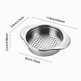 thumbnail image 3 of TIELUTT Stainless Steel Can Strainer Food Grade Canning Colander for Regular Pancake Pendant Kitchen Strainer Stainless Steel Covers Double Easy Bar Kitchen Strainer for over The, 3 of 7