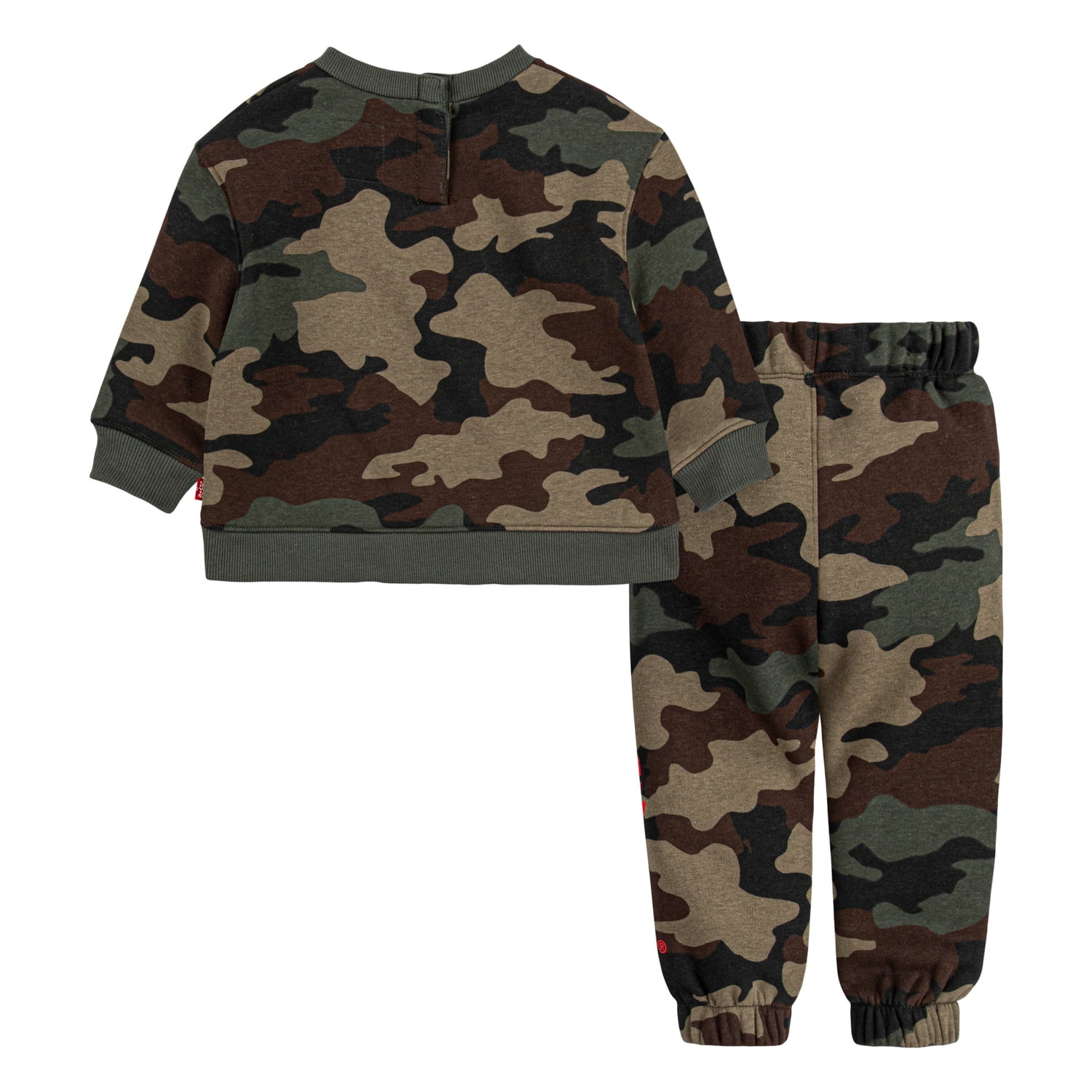 Levi's Baby Boys’ Crewneck Sweatshirt and Joggers 2-Piece Outfit Set, Sizes 3 Months - 24 Months