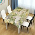 thumbnail image 4 of Yayeee Tablecloths 60" x 90" Rectangle Wrinkle Resistant Party Table Cover, Yellow Floral Rabbit, 4 of 8