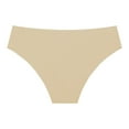 thumbnail image 4 of vigerkar Sport Thong Panties Women Low Rise Sexy No Show Bonded Breathable Underwear Khaki, S, 4 of 4