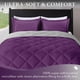 thumbnail image 2 of Set de edredón downluxe Queen morado/gris, 3 piezas, 2 of 6