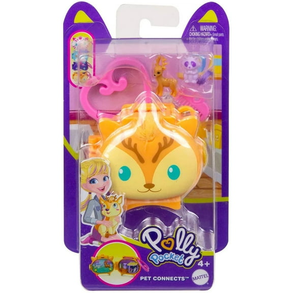 Polly Pocket Pet Connects Deer and Meadow Micro Playset