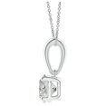 thumbnail image 2 of ANGARA Natural Classic Diamond Solitaire Pendant in 14K White Gold for Women (Size-4.4mm| Color-K| Clarity-I3) | April Birthstone, Anniversary, Jewelry Gift for Women | Natural Diamond Necklace, 2 of 7