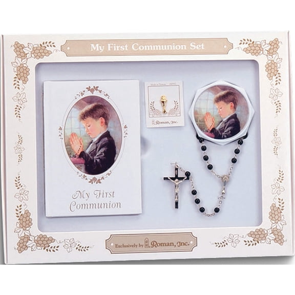 Fashion First Communion Boy Five Piece Book Set (10.4 X 1) Made In Taiwan gp878