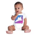 thumbnail image 4 of Vaporwave NASA Space Transportation Romper Boys or Girls Infant Baby Brisco Brands NB, 4 of 6