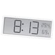 thumbnail image 5 of Reloj de pared digital de escritorio con lecturas de humedad y temperatura para uso en interiores. Blanco, 5 of 9