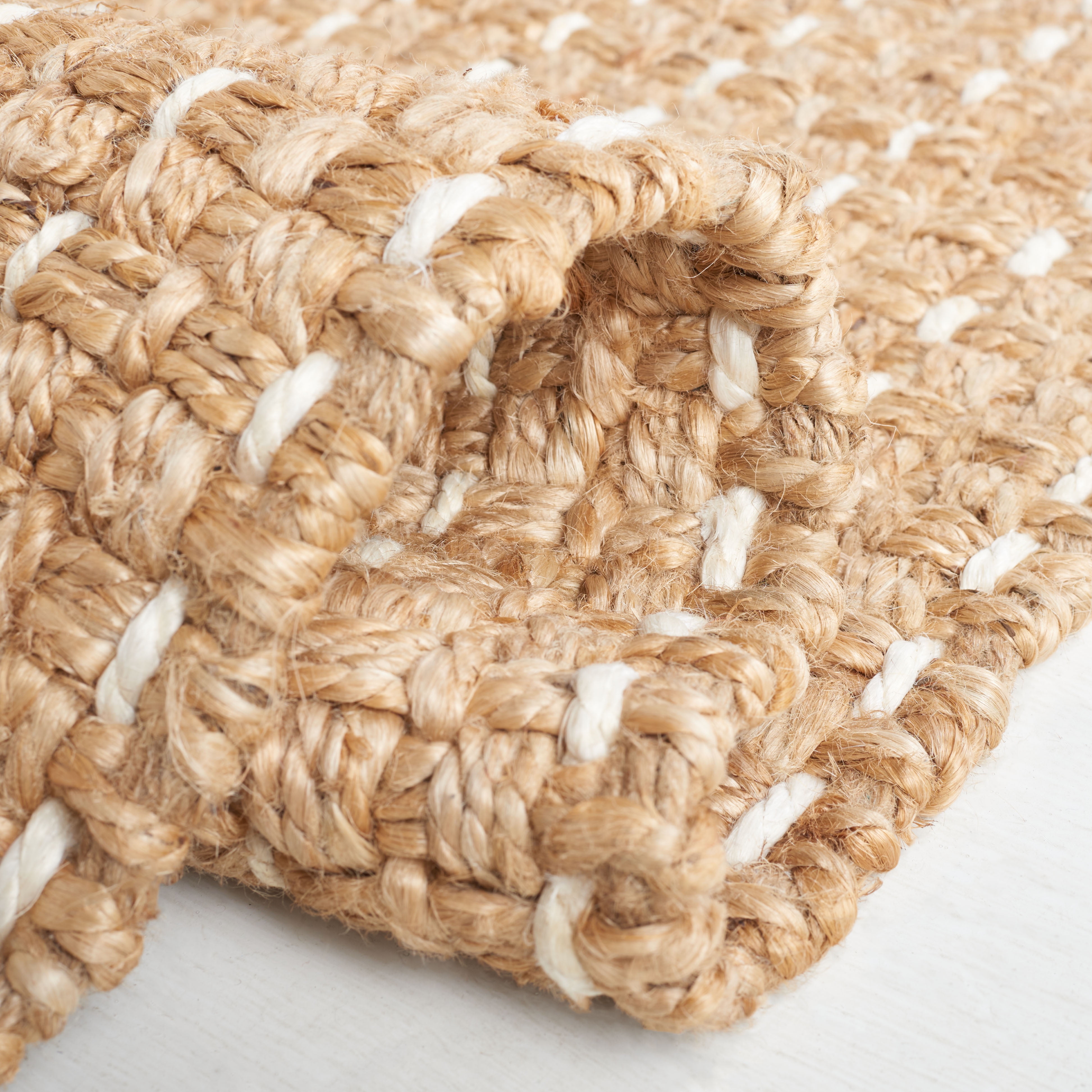 SAFAVIEH Natural Fiber Ilarion Solid Area Rug, Natural/Bleach, 4' x 6'