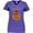 Purple, variant on Inktastic Halloween Dachshund in Pumpkin Women's V-Neck T-Shirt