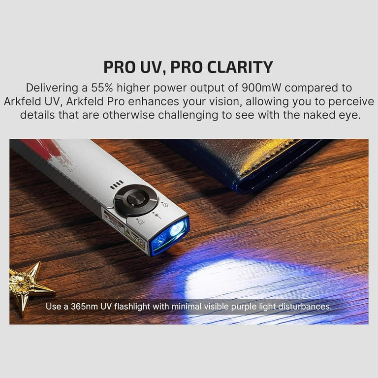 OLIGHT Arkfeld Pro Rechargeable EDC Flat Flashlight with Green