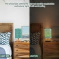 thumbnail image 5 of Green Shiny Teal Bedside Table Lamp LED Warm Lights with USB Charging Port Retro Cylinder Desk Lamps, 5 of 7