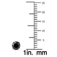 thumbnail image 3 of 1/2 Carat Round Single Solitaire Black Diamond Stud Earring in 10K Yellow Gold, 3 of 4