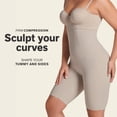 thumbnail image 3 of Women's Leonisa 012940 Extra High-Waisted Sculpting Shaper Short (Nude M), 3 of 10