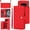 Red, variant on Allytechgroup Wallet Case for Google Pixel 6a with Credit Card Slot, RFID Blocking PU Leather Case with Lanyard & Shoulder Strap & Kickstand Shockproof Bumper for Women Men, Black
