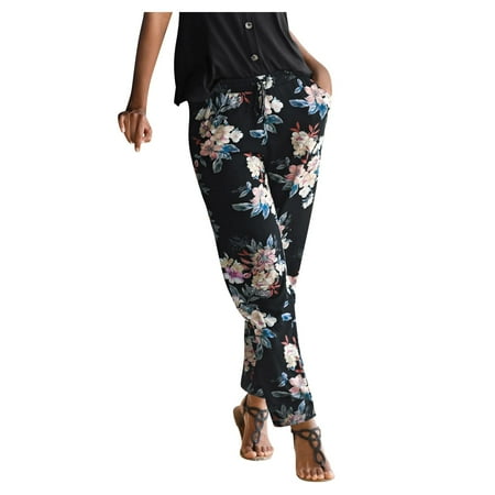 

Pants For Women Women s Silk Satin Pajama Pants Longs Silky Sleep Pants Loungewear Trousers Elastic Waist Lounge Bottoms(L Black)