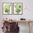 thumbnail image 3 of Stupell Industries Abstract Tropical Blooms Botanical & Floral Painting Brown Floater Framed Canvas Art Print Wall Art, 25 x 31, Set of 2, 3 of 10