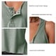 thumbnail image 4 of Camiseta sin mangas con botones a presión para mujer, camiseta cómoda de moda con botones para hacer deporte, 4 of 5