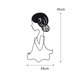 thumbnail image 4 of Teissuly Metal Girl's Side Face Wall Decoration Is Aesthetically Pleasing, With Black Wall Decoration On The Wall Teissuly WER202310061168, 4 of 9